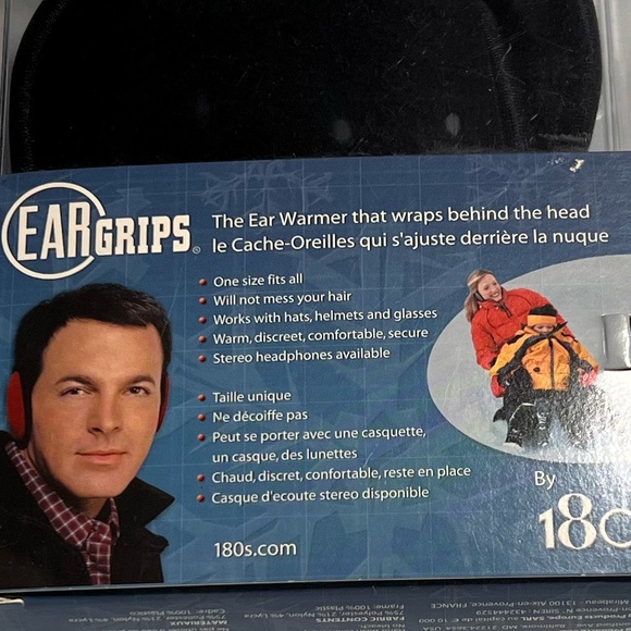 Black EAR GRIPS by 180s - One Size - Excellent Condition - Original Package - Picture 4 of 12